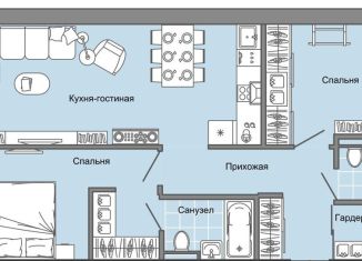 3-комнатная квартира на продажу, 77 м2, Екатеринбург