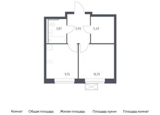 Продается однокомнатная квартира, 35.8 м2, деревня Мисайлово