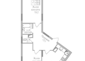 Продается 2-комнатная квартира, 73.9 м2, Липецкая область, улица Тельмана, 120