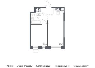 Продажа 1-комнатной квартиры, 37.1 м2, поселение Мосрентген, многофункциональный комплекс Тропарево Парк, к2.1