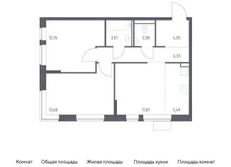 Продажа 2-ком. квартиры, 59.2 м2, Москва, САО