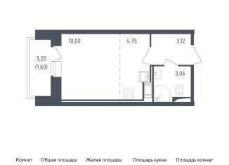 Продается квартира студия, 22.5 м2, Санкт-Петербург, жилой комплекс Живи в Рыбацком, 5, муниципальный округ Рыбацкое