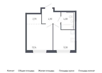Продается 1-комнатная квартира, 34.3 м2, Тюмень, жилой комплекс Чаркова 72, 1.3