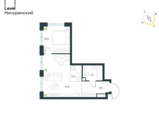 Продажа двухкомнатной квартиры, 42.2 м2, Москва, ЗАО