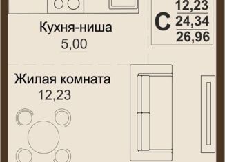 Продается 1-ком. квартира, 24.3 м2, Челябинская область