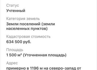 Продажа земельного участка, 15 сот., село Восточное, Рублёвский переулок