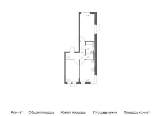 Двухкомнатная квартира на продажу, 60 м2, Москва