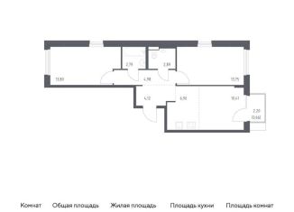 Продается 2-комнатная квартира, 60.3 м2, поселение Кокошкино, жилой комплекс Новое Внуково, к26