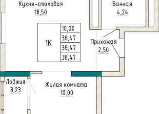 1-ком. квартира на продажу, 38.5 м2, Свердловская область, проспект Космонавтов, 110