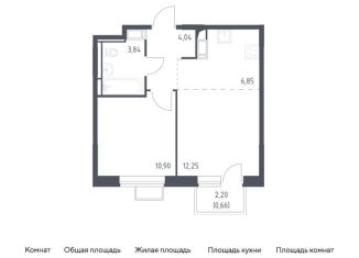 1-комнатная квартира на продажу, 38.5 м2, поселение Кокошкино, жилой комплекс Новое Внуково, к18