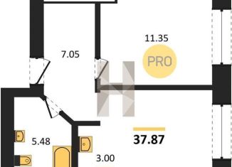 Продам 1-комнатную квартиру, 37.9 м2, Екатеринбург, Ленинский район