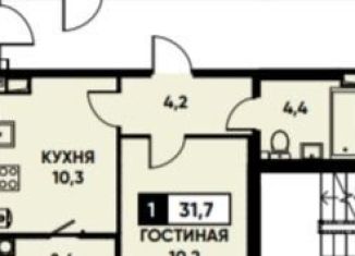 Продаю однокомнатную квартиру, 30.6 м2, Ставрополь, улица Николая Голодникова, 7к1