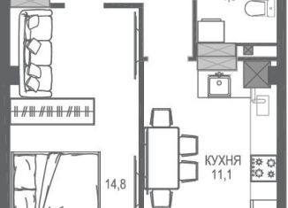 Продаю 1-ком. квартиру, 47.9 м2, Бахчисарай