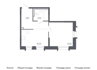 Продается 1-комнатная квартира, 34.1 м2, Владивосток