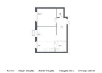 Продажа однокомнатной квартиры, 39.5 м2, деревня Столбово, проспект Куприна, 36к1