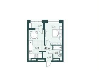 Продажа 1-комнатной квартиры, 40.2 м2, Курганская область
