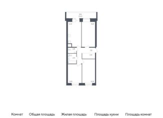3-комнатная квартира на продажу, 74.2 м2, Санкт-Петербург, Невский район, жилой комплекс Живи в Рыбацком, 5