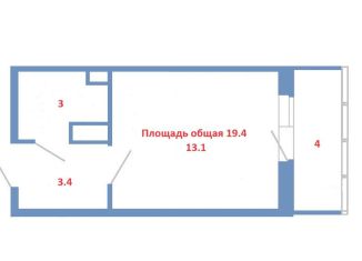 Продается квартира студия, 20.6 м2, Санкт-Петербург, Арцеуловская аллея, 9, муниципальный округ Юнтолово