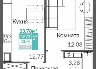 Продажа 1-комнатной квартиры, 33.8 м2, Симферополь, площадь Ленина