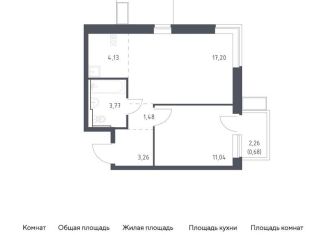 Продажа 1-ком. квартиры, 41.6 м2, посёлок Жилино-1, жилой комплекс Егорово Парк, к3.2