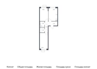 2-комнатная квартира на продажу, 57.5 м2, Московская область, жилой комплекс Егорово Парк, к3.2