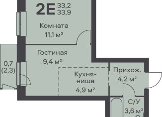 Продажа 2-ком. квартиры, 33.9 м2, Пермь