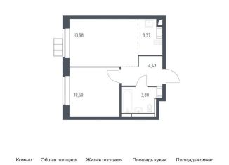 Продажа однокомнатной квартиры, 36.2 м2, поселение Рязановское