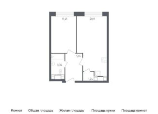 Продается двухкомнатная квартира, 41.8 м2, Москва, Пятницкое шоссе, 58, СЗАО