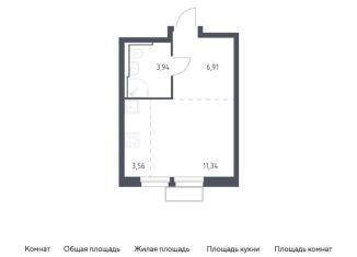 Продажа квартиры студии, 25.8 м2, Московская область, жилой комплекс Квартал Строгино, к2