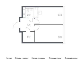 Продажа 1-комнатной квартиры, 38.3 м2, Москва, СВАО, Октябрьская улица, 98