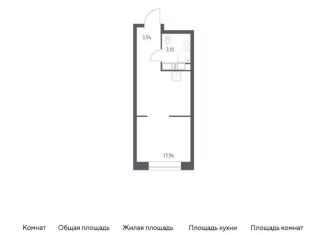 Квартира на продажу студия, 25 м2, Москва, район Марьина Роща, Октябрьская улица, 98