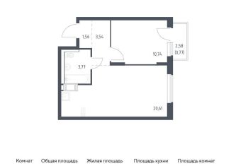 Продам 1-ком. квартиру, 41 м2, Ленинградская область