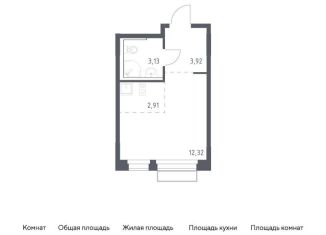 Квартира на продажу студия, 22.3 м2, поселение Кокошкино, жилой комплекс Новое Внуково, к28