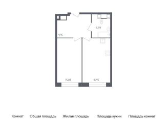Продажа 1-комнатной квартиры, 47 м2, Москва, Пятницкое шоссе, 58, ЖК Перец