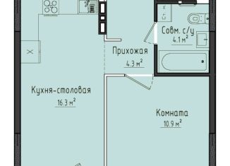 Продаю 1-ком. квартиру, 35.7 м2, село Первомайский, ЖК Город Оружейников, жилой комплекс Город Оружейников, 20