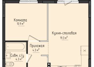 Продам однокомнатную квартиру, 38.8 м2, село Первомайский, жилой комплекс Город Оружейников, 20, ЖК Город Оружейников