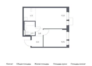 Продаю однокомнатную квартиру, 40.8 м2, Балашиха, жилой комплекс Квартал Авиаторов, к8