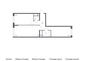 Продается двухкомнатная квартира, 69.6 м2, Москва, 3-я Хорошёвская улица, 17А, станция Зорге