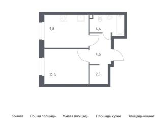 Продажа 1-комнатной квартиры, 31.9 м2, Москва, проспект Куприна, 30к9