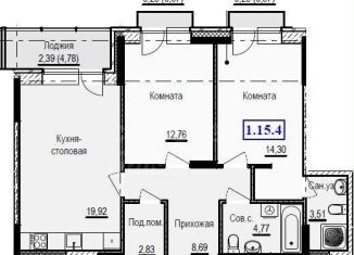 Продается двухкомнатная квартира, 73.5 м2, Ижевск, Октябрьский район, Новая Восьмая улица, 68