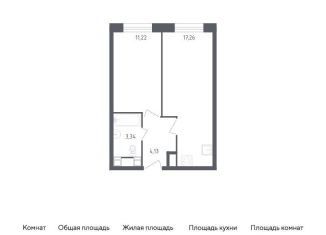 Двухкомнатная квартира на продажу, 36 м2, Москва, Пятницкое шоссе, 58, метро Митино