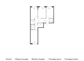 Продам 3-комнатную квартиру, 78.4 м2, село Лайково