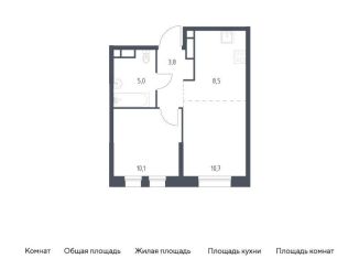 Продаю двухкомнатную квартиру, 38.1 м2, Москва, ЮВАО