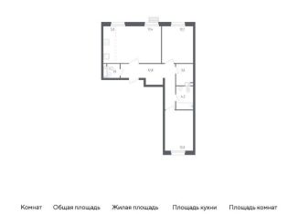 Продам 2-комнатную квартиру, 69 м2, деревня Столбово, проспект Куприна, 36к1