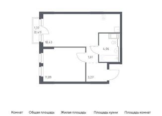 Продается однокомнатная квартира, 39.7 м2, Санкт-Петербург