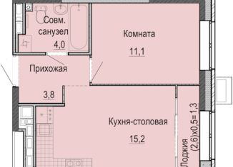 Продаю 1-ком. квартиру, 34.1 м2, Ижевск