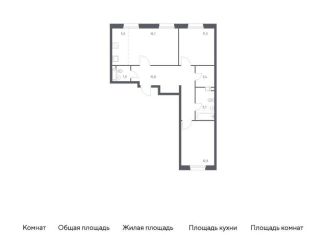 Продается 2-комнатная квартира, 71 м2, деревня Столбово, проспект Куприна, 30к9