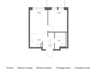 Продается двухкомнатная квартира, 32.7 м2, Москва