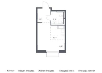 Продам квартиру студию, 21.7 м2, поселение Кокошкино, жилой комплекс Новое Внуково, к19