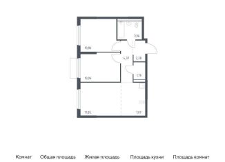 Продаю 2-комнатную квартиру, 52.2 м2, Московская область